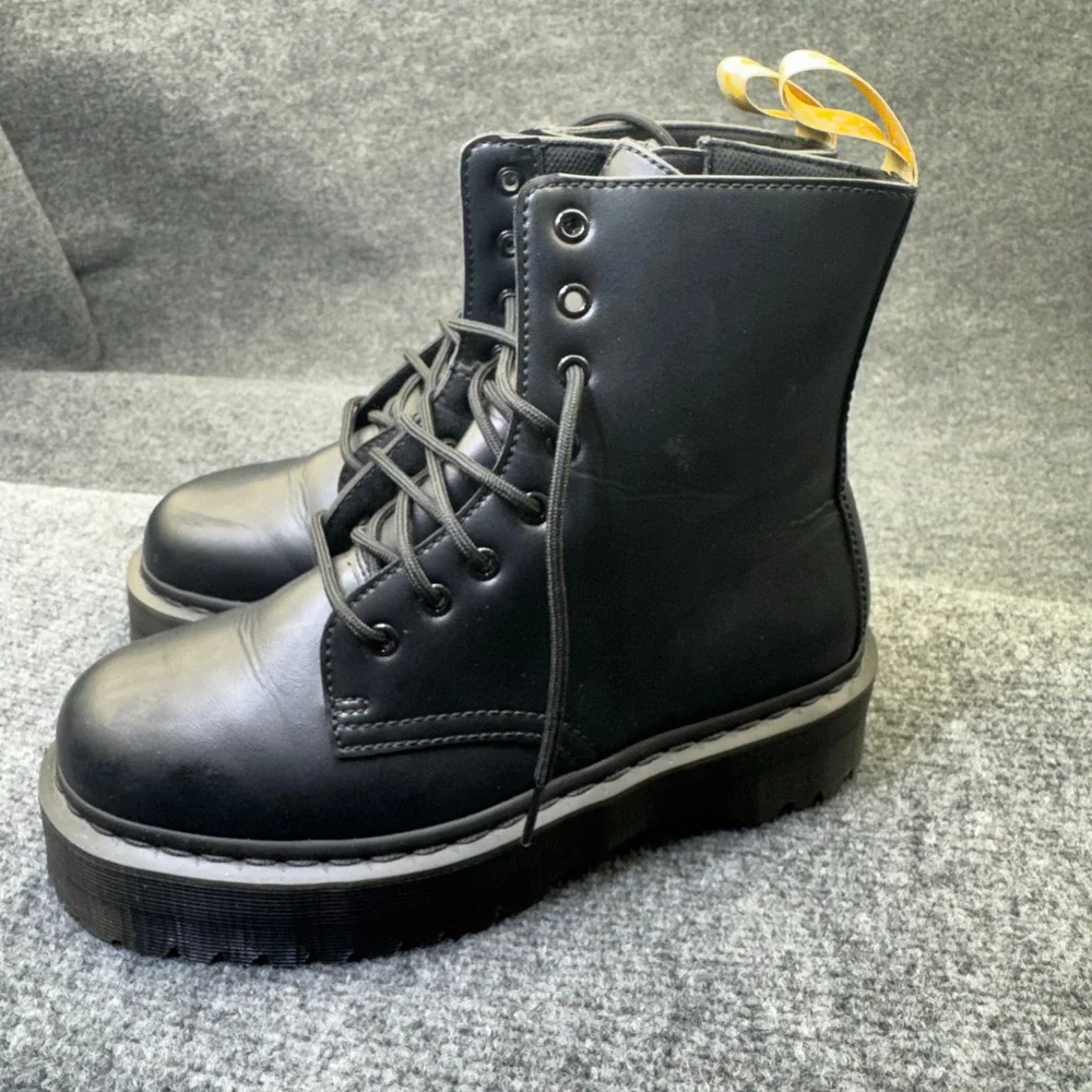 Dr. Martens V Jadon II Mono Mens 9 Womens 10 Black Vegan Platform Boots Goth